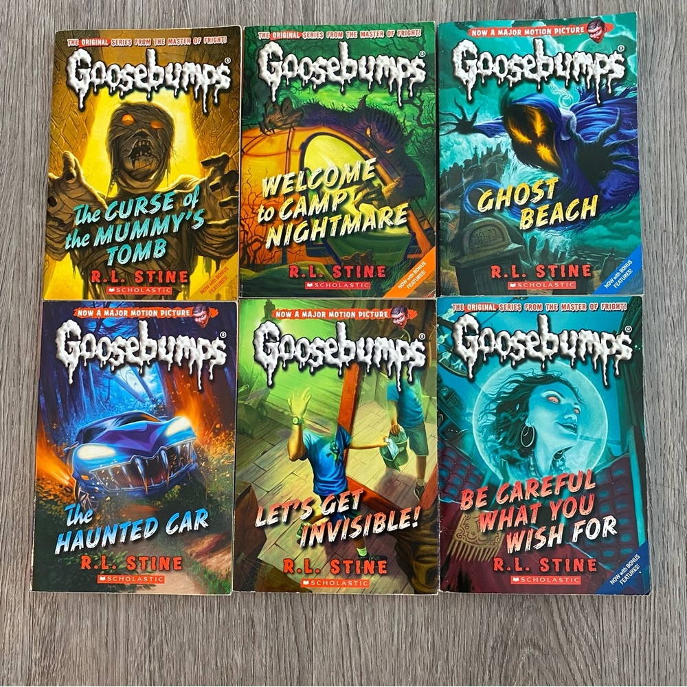 Vintage Goosebumps books lot of 6